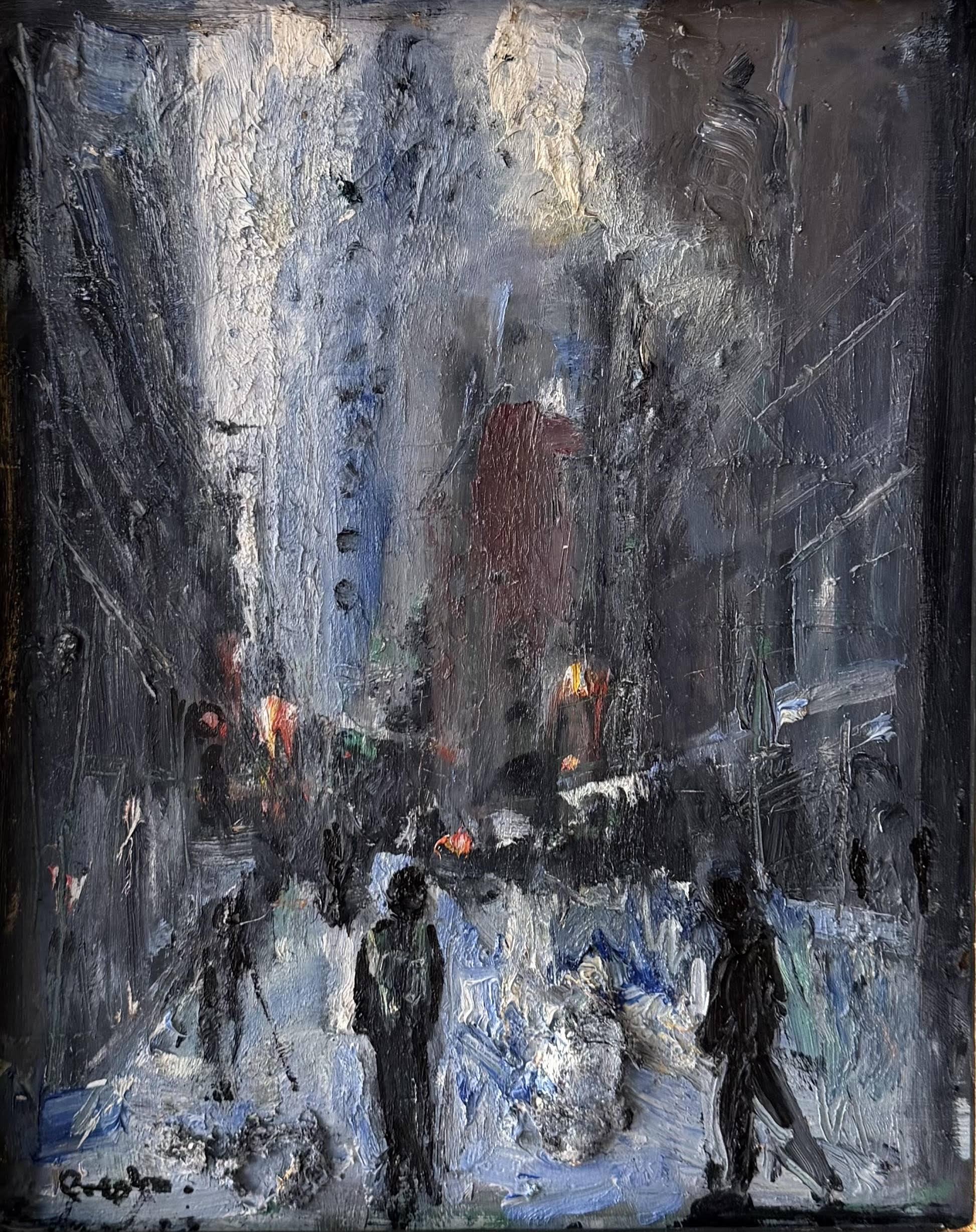 City streets winter